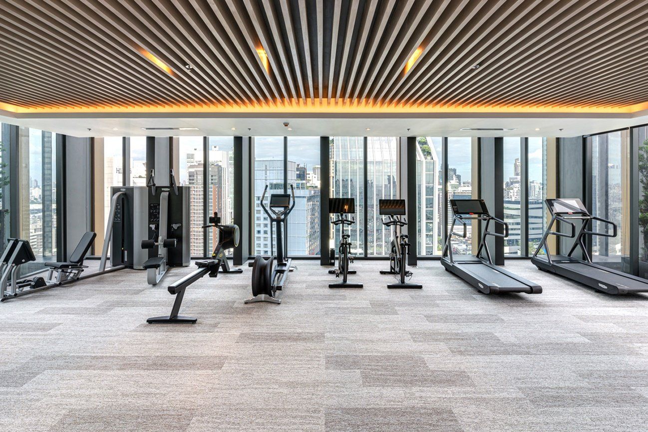 Sky gym with Bangkok city views at The Estelle Phrom Phong