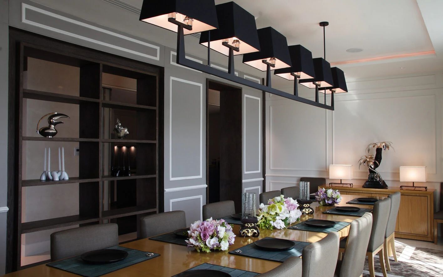 Dining room in a St. Regis Bangkok residence