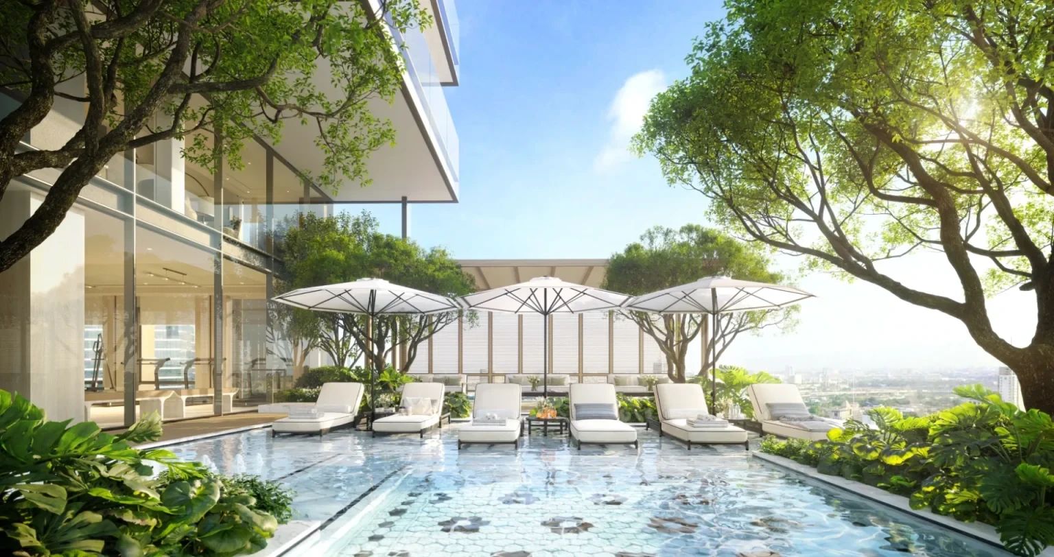 Planned swimming pool at InterContinental Residences Bangkok Asoke