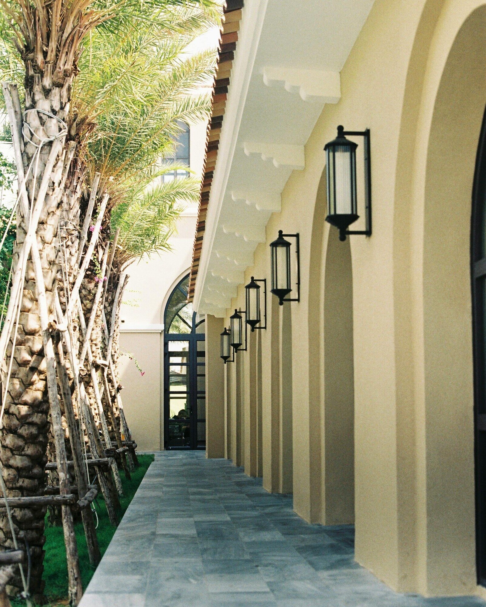 A Thai pavilion threshold opening onto the Andaman
